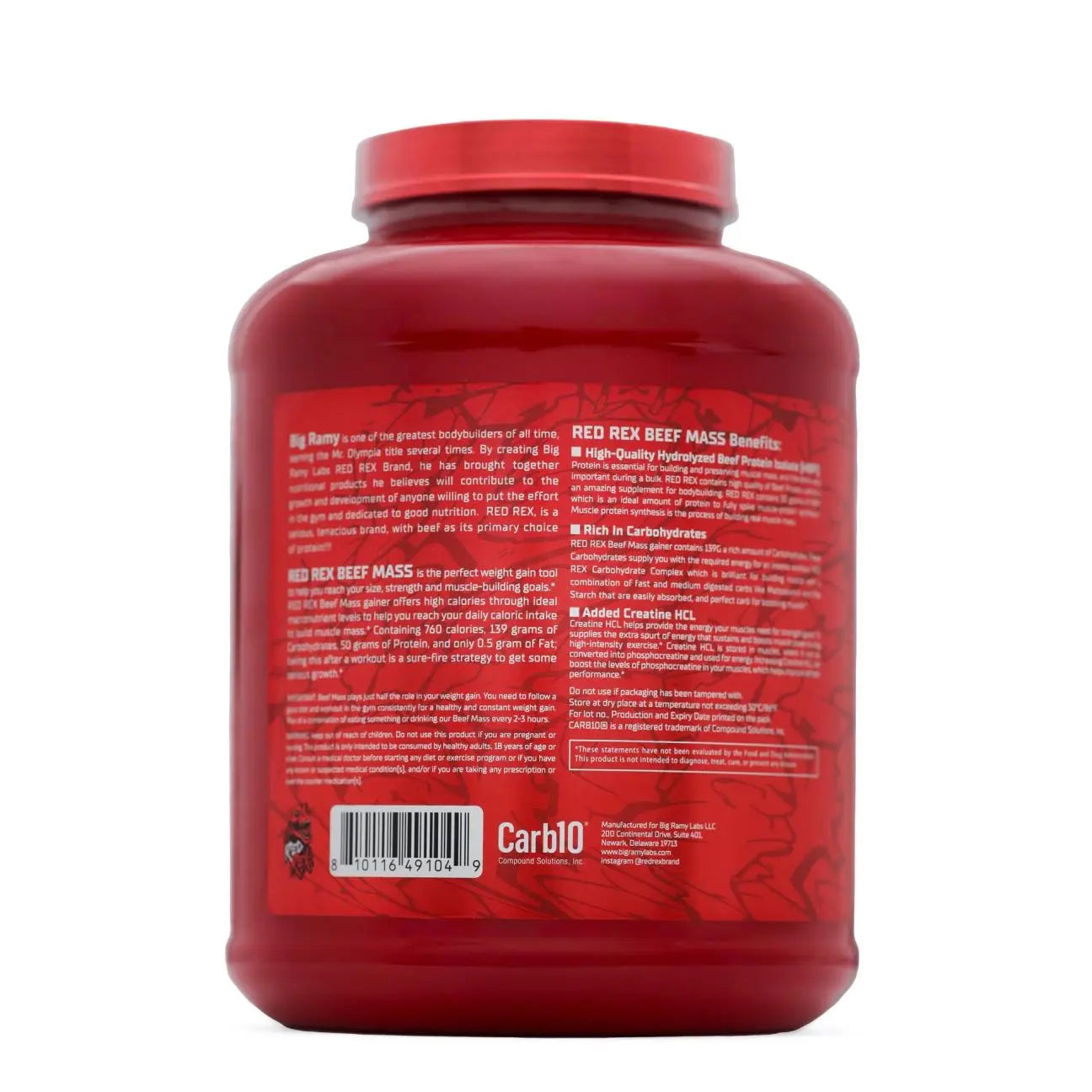 Red Rex BEEF MASS PLUS PROTEIN, Powder Red Rex