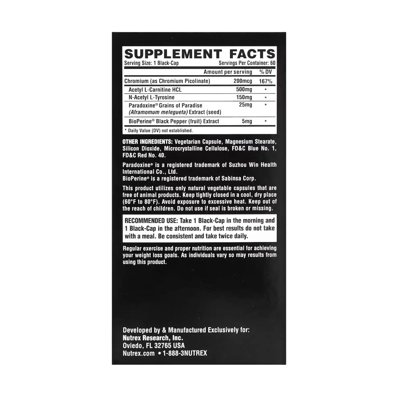 Nutrex Research LIPO6 BLACK STIM, Capsules Nutrex Research