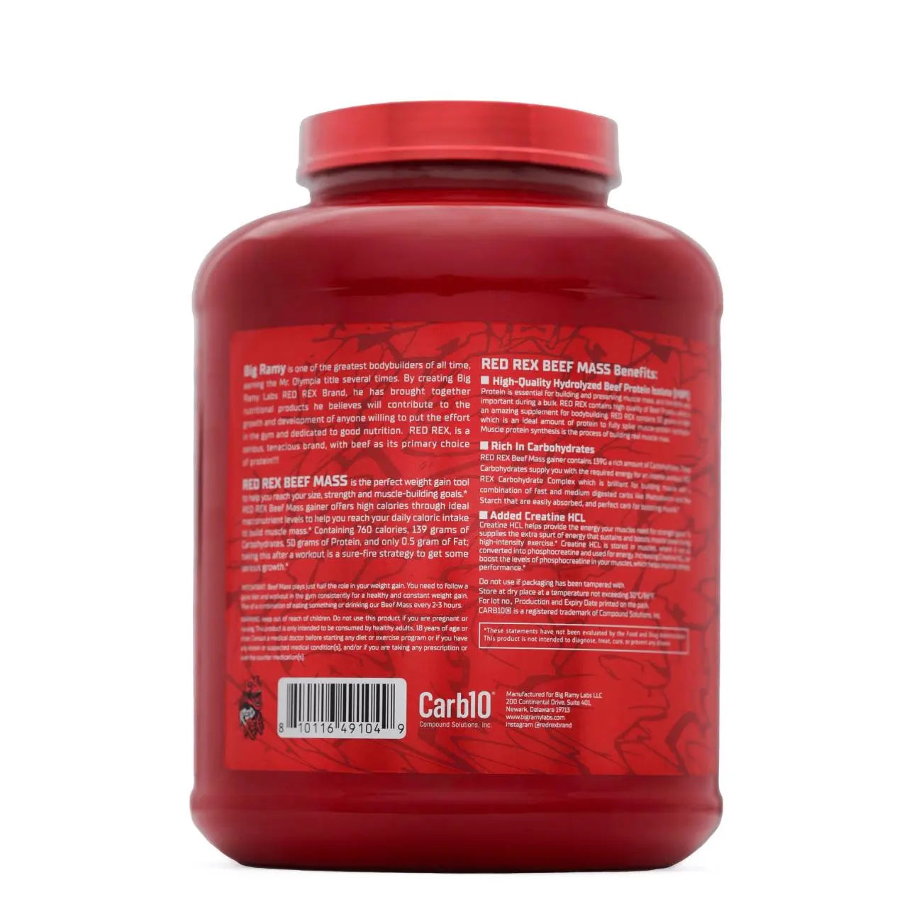 Red Rex BEEF MASS PROTEIN, Powder Red Rex