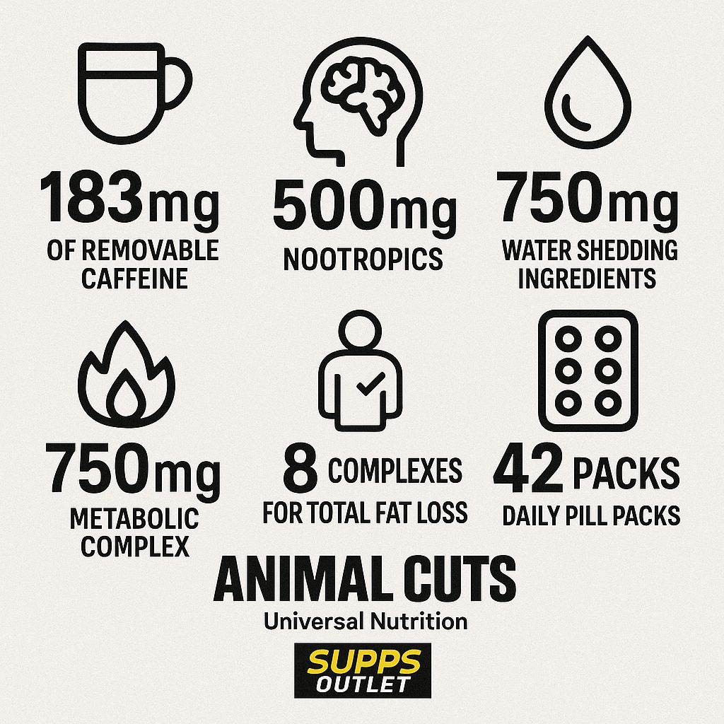 كبسولات ANIMAL CUTS من Universal Nutrition