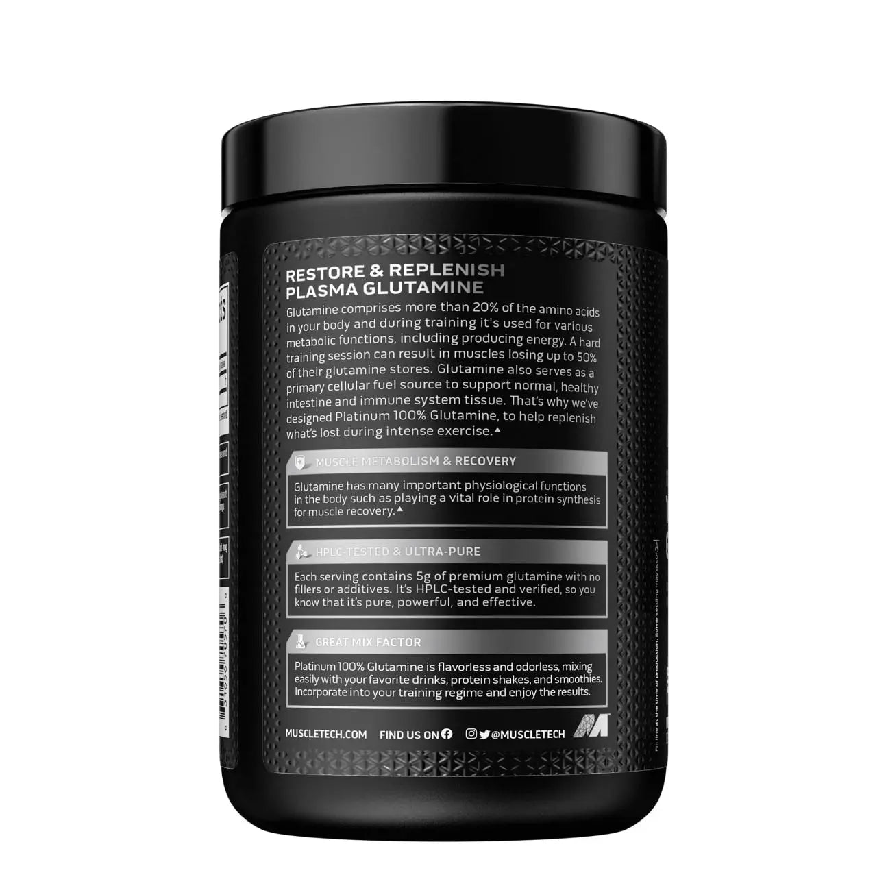 MuscleTech PLATINUM GLUTAMINE, Powder MuscleTech