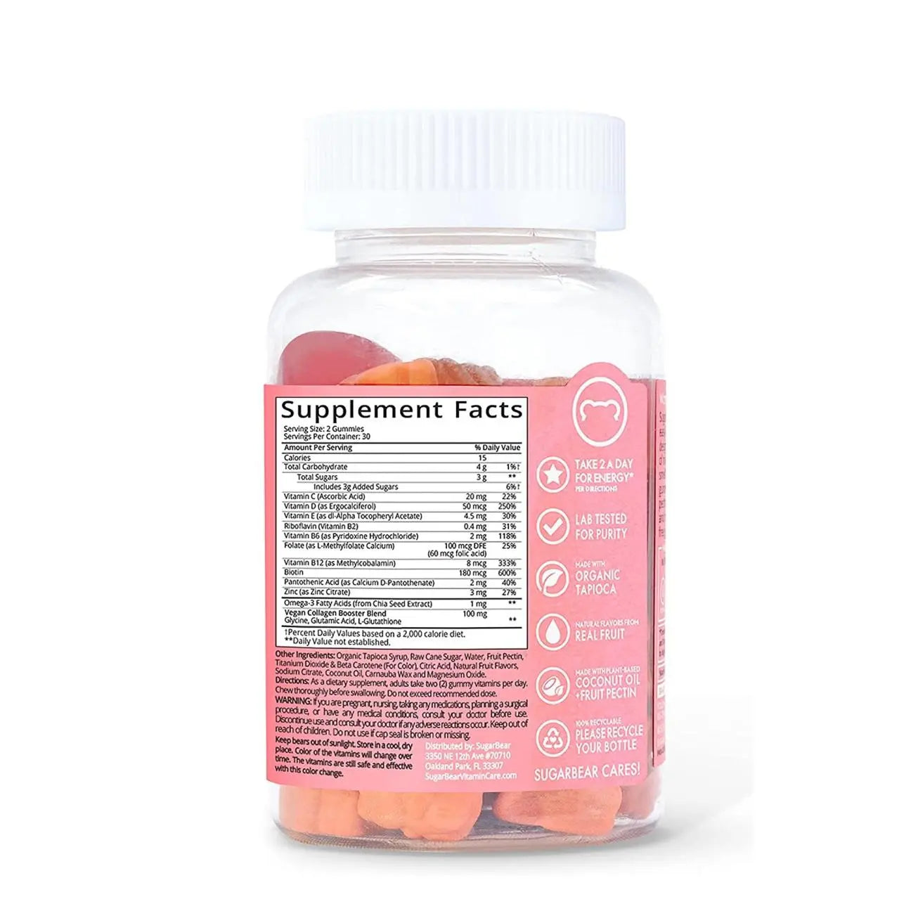 SugarbearPRO WOMEN'S MUTI VITAMINS GUM, Gummy SugarbearPRO