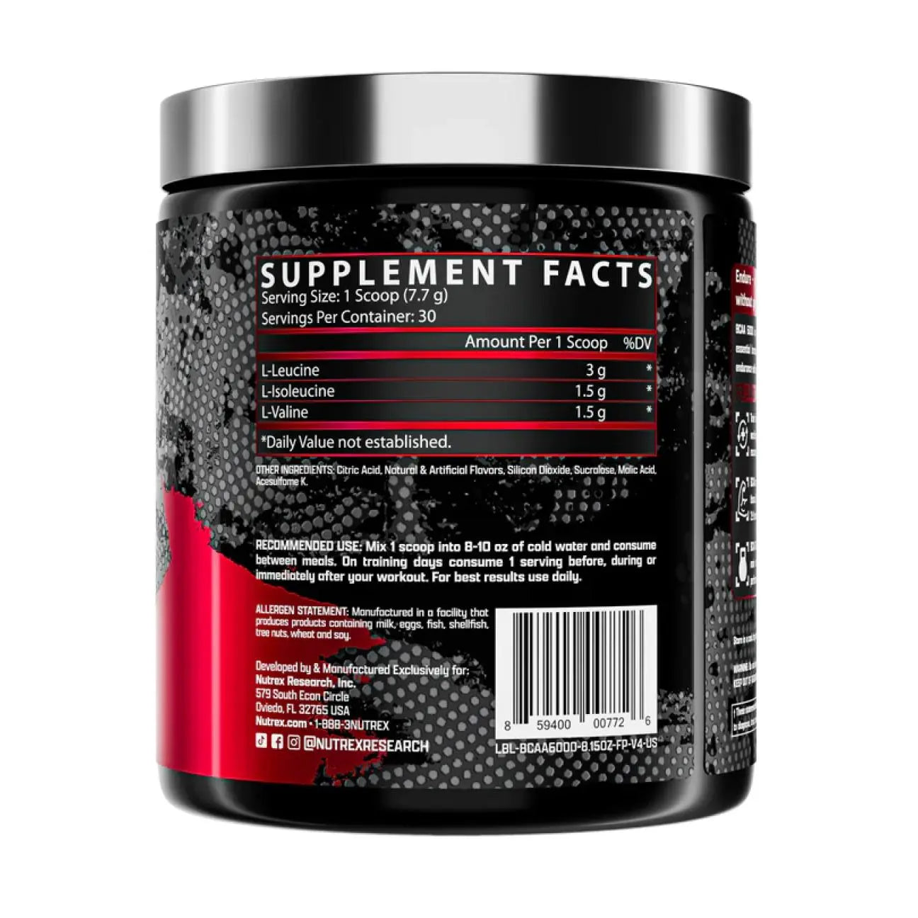 Nutrex Research NUTREX BCAA 6000, Powder Nutrex Research