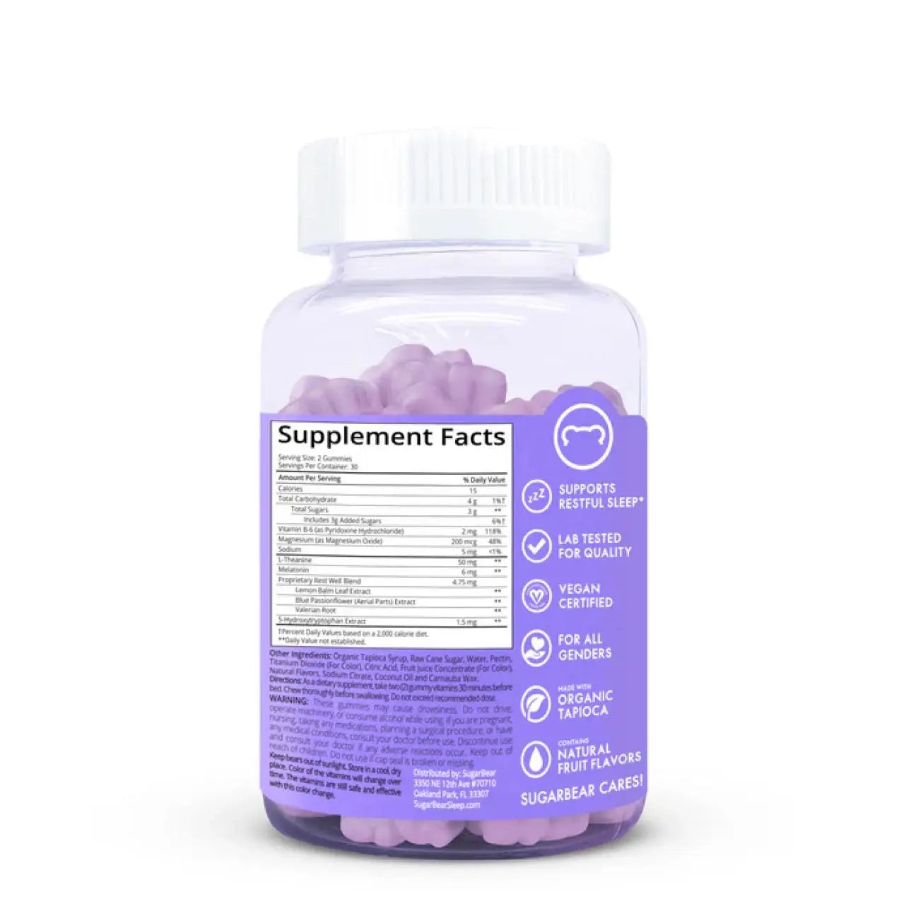 SugarbearPRO SLEEP VITAMINS GUM, Gummy SugarbearPRO